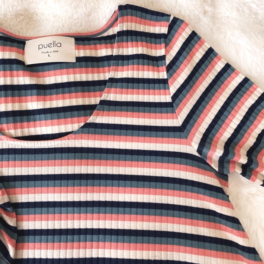 Stripes Galore! Made with a waffle material and lightweight, perfect for summer!